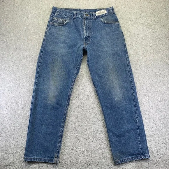 Big Bill FR Indura Jeans Mens 34x31 Blue Denim Workwear Flame Resistant HRC 2 - Picture 2 of 16